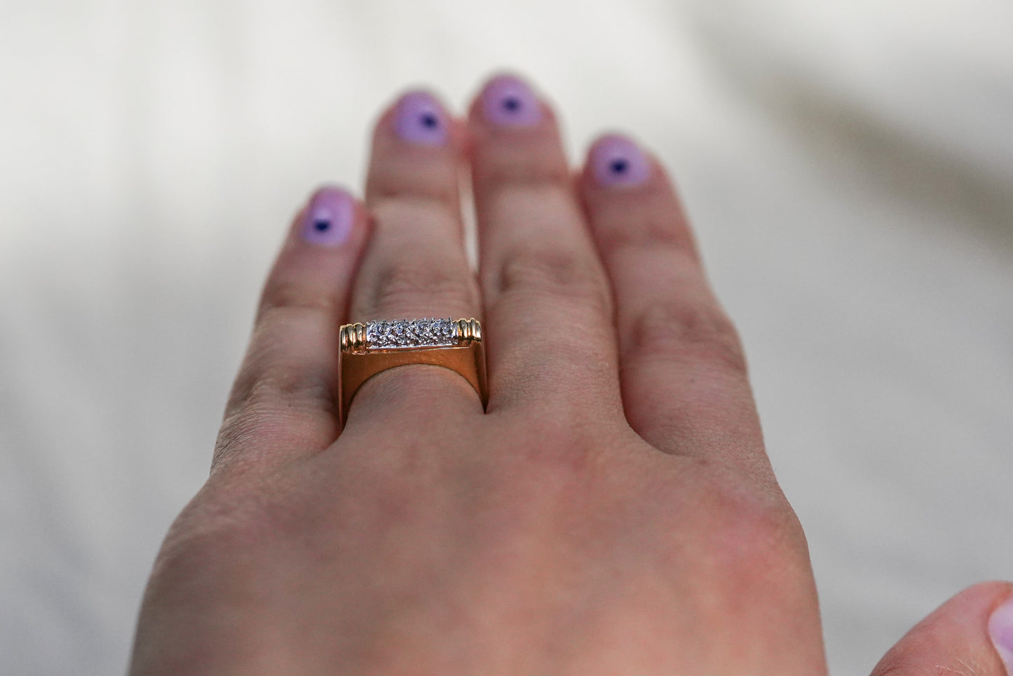 The Diamond Bar Ring