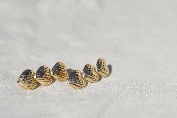 The Diamond Cut Heart Earrings